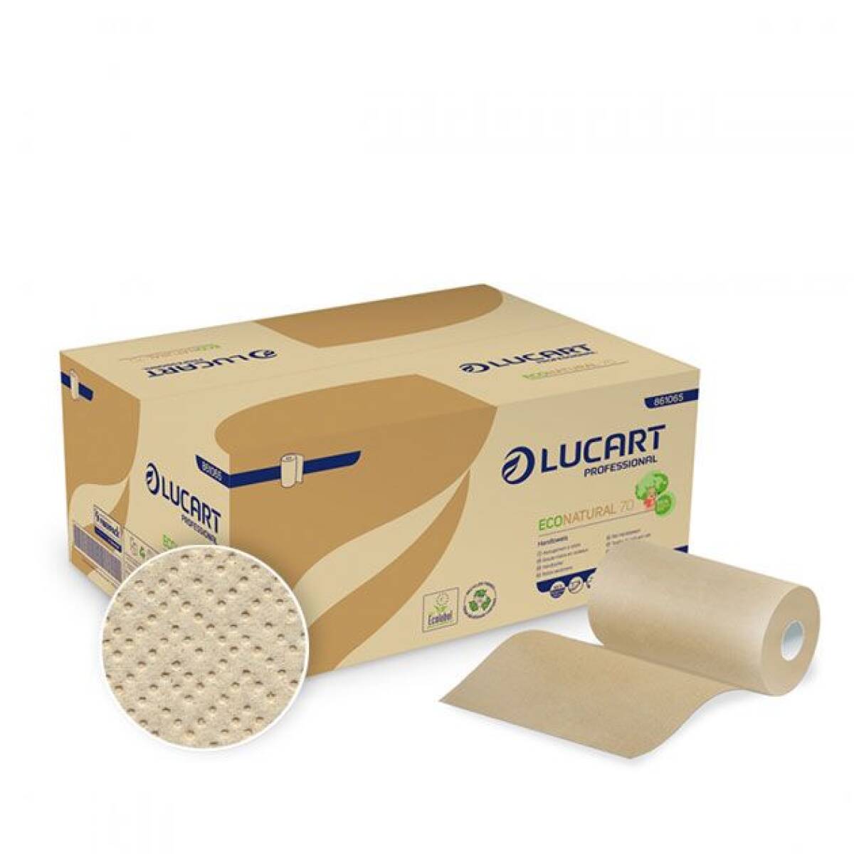 ASCIUGAMANO IN ROTOLO ECOLUCART - 2 VELI - 12PZ.