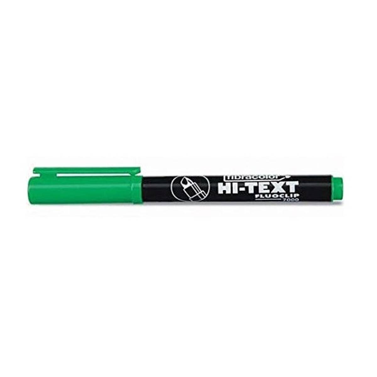EVIDENZIATORE  FLUOCLIP VERDE - 12PZ.