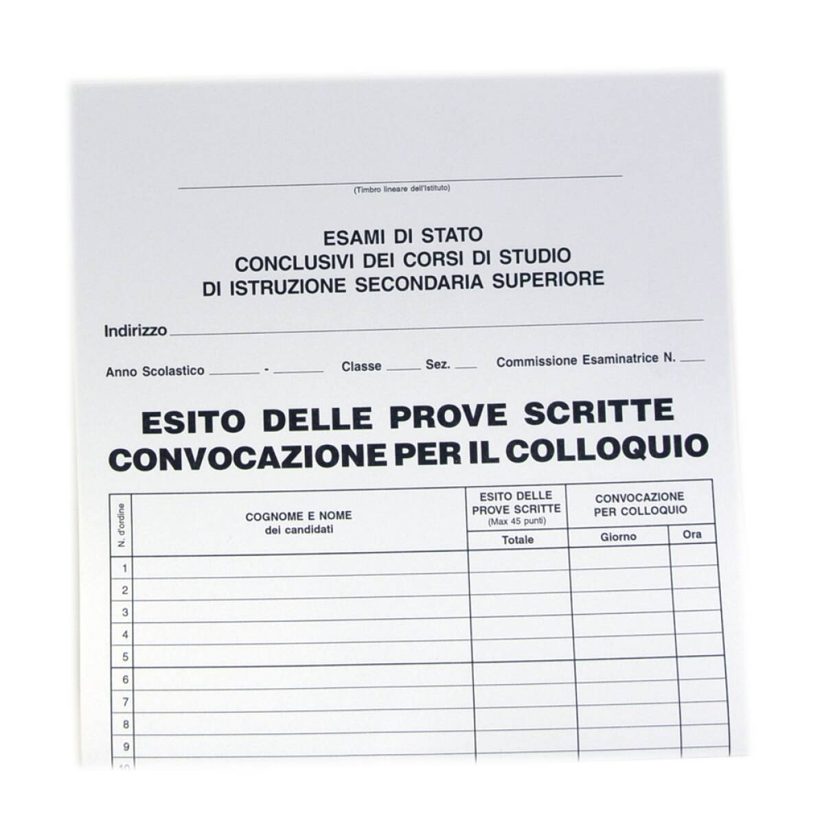 ESITO PROVE SCRITTE CONVOC.COLLOQUIO