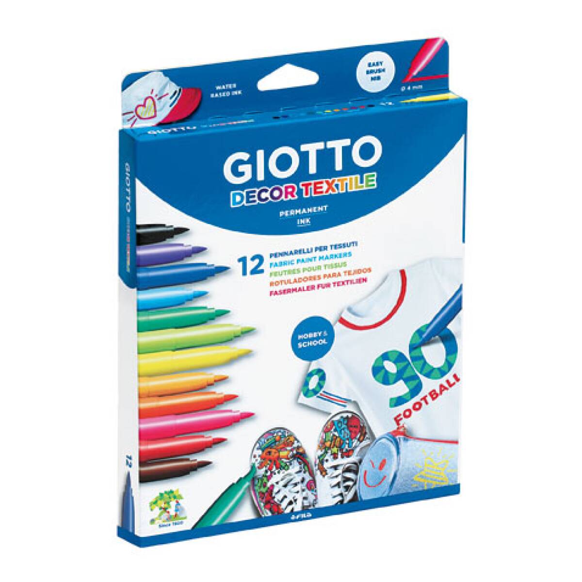 PENNARELLI GIOTTO TEXTILE 12 COL ASS.
