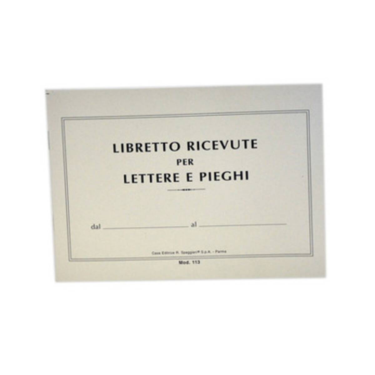 LIBRETTO RICEV. LETTERE CONSEGNATE