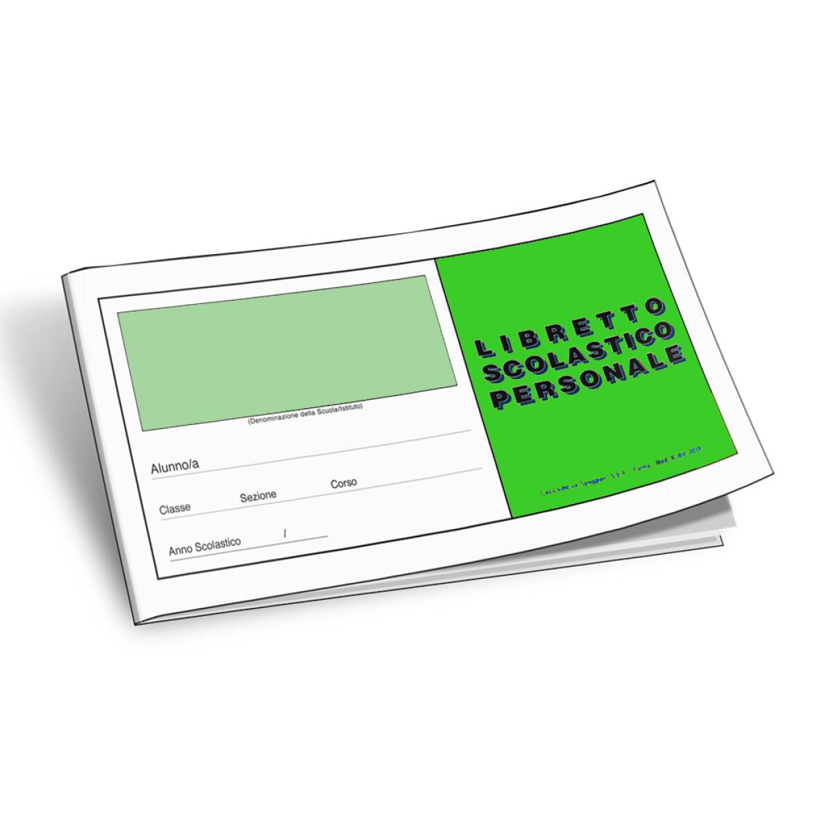 LIBRETTO SCOLASTICO PERSONALE - VERDE