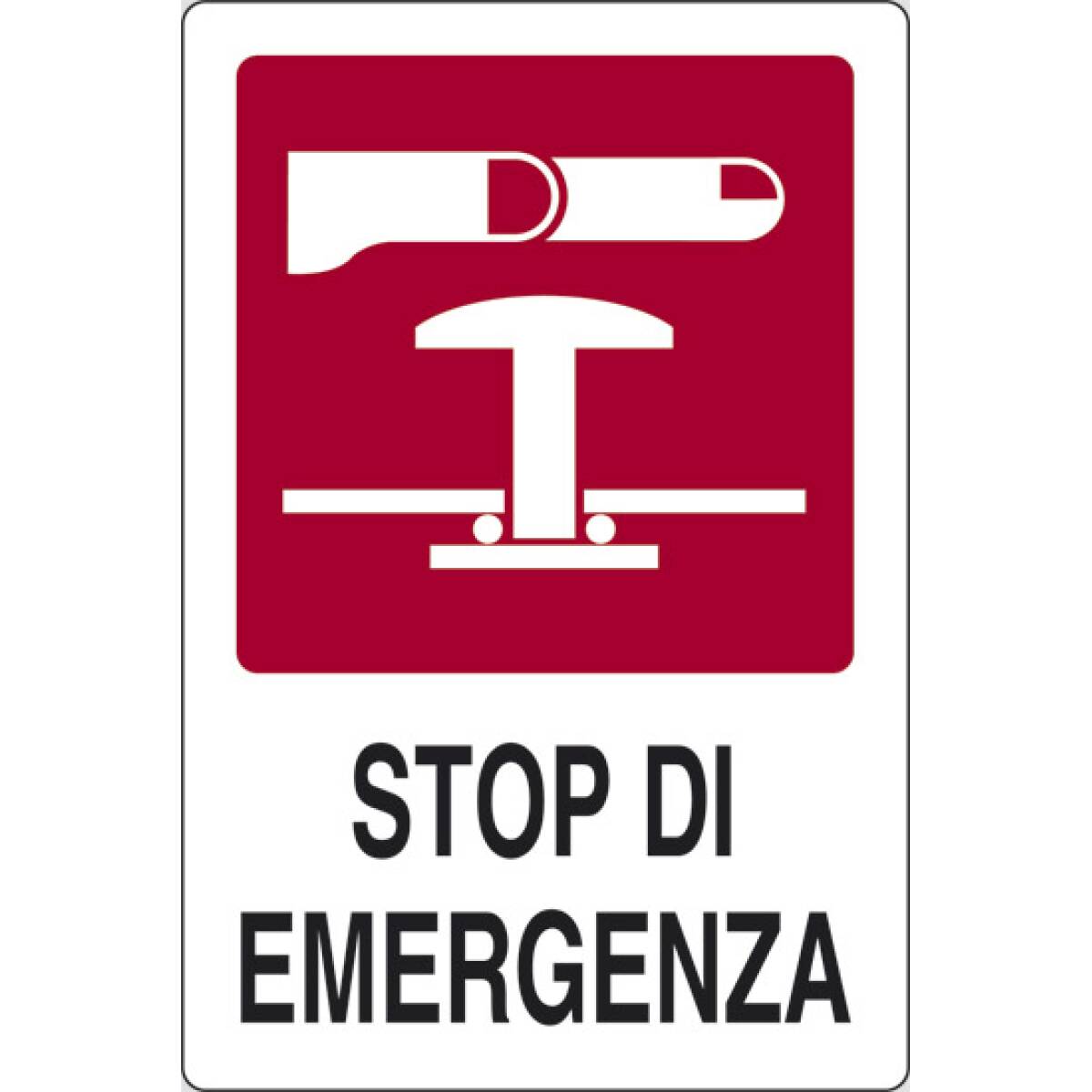 STOP EMERGENZA  30X20 ALLUM.