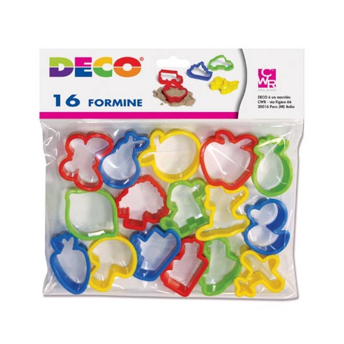 SET 16 FORMINE PLASTICA SOGG ASS