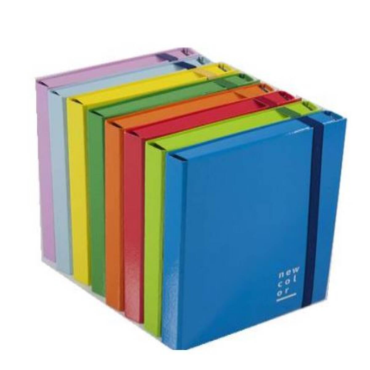 CARTELLE 3 LEMBI C/ELASTICO CM.10 BLU