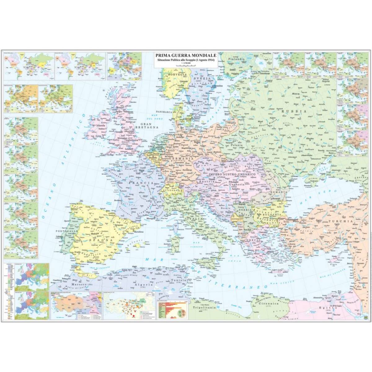 CARTA STORICA PRIMA GUERRA MONDIALE