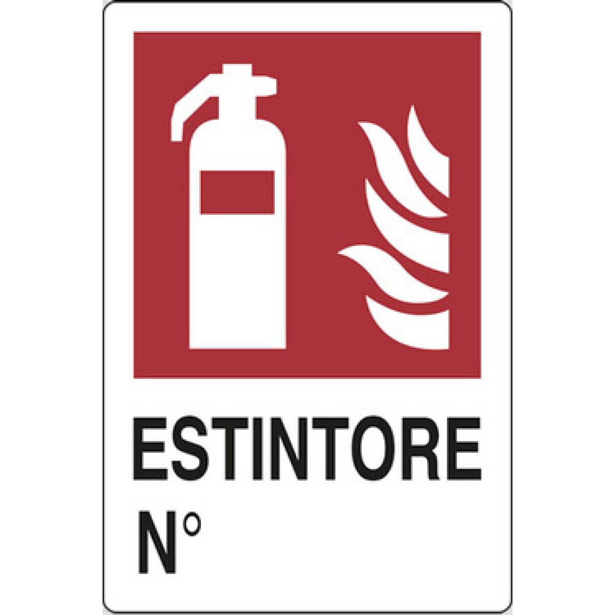 CARTELLO ESTINTORE 30X20