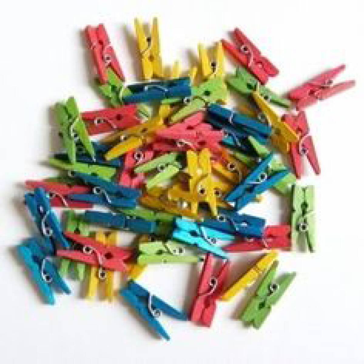 MOLLETTE LEGNO COLORATE - 2,5CM. 45PZ.