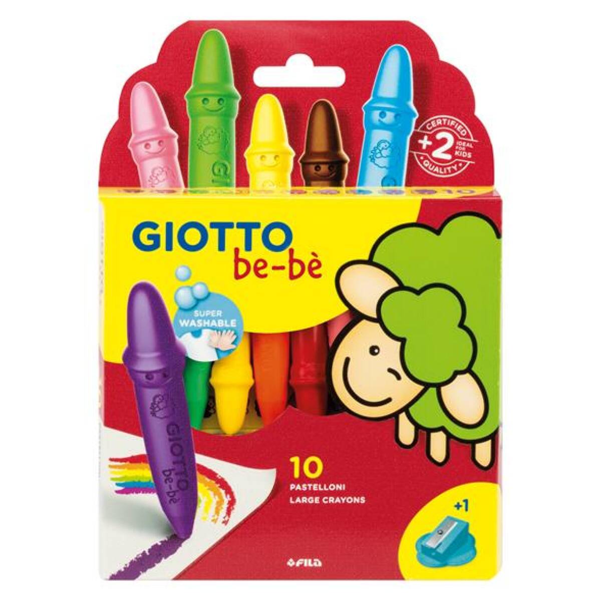 SUPER PASTELLONI CERA GIOTTO BE-BE' 10PZ