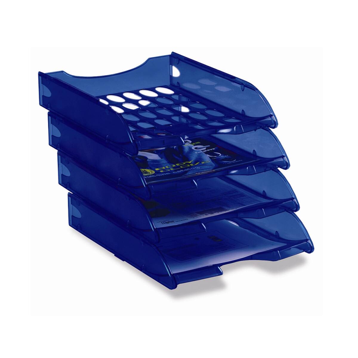 VASCHETTE PORTACOR. FORATA  BLU