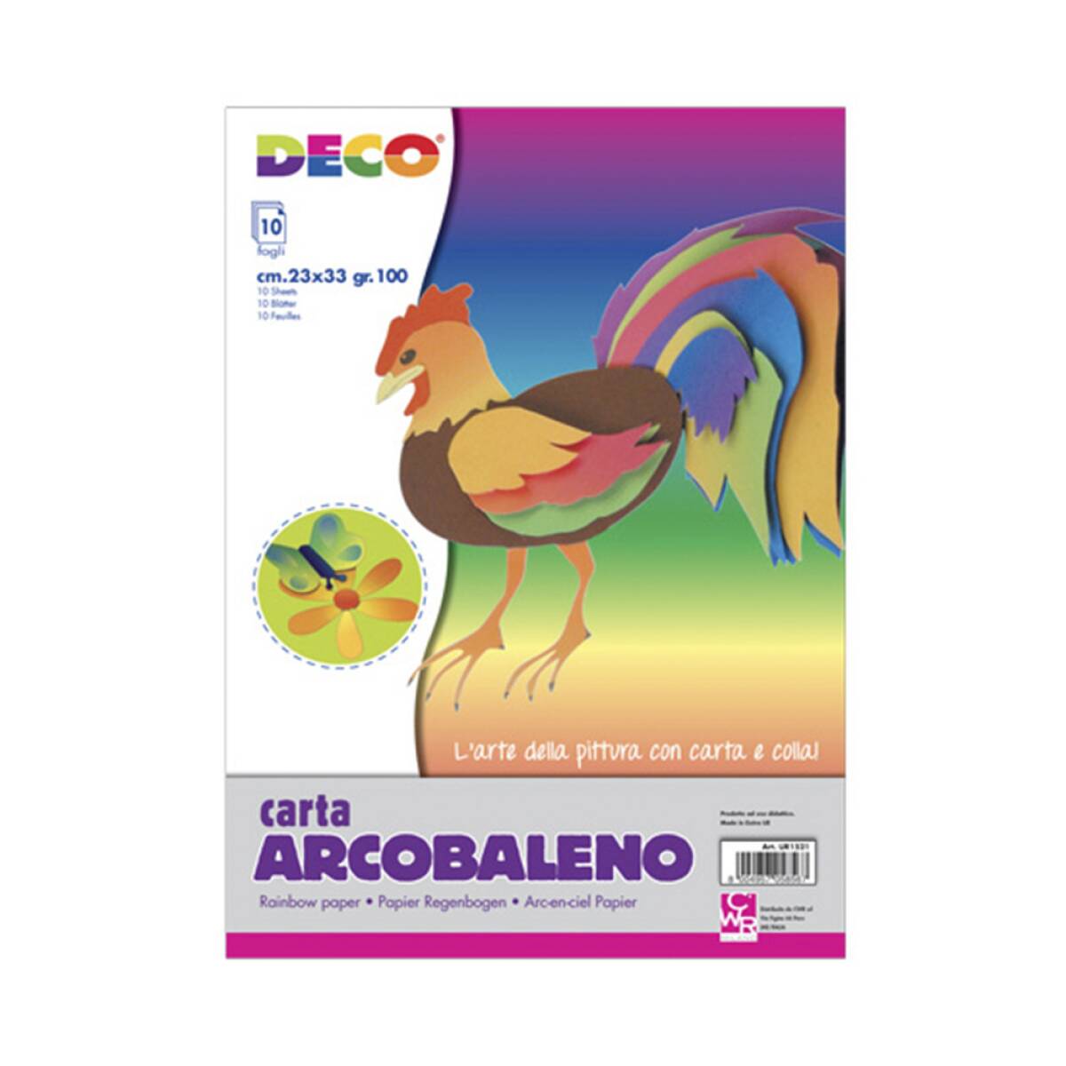 CARTONC. ARCOBALENO 23X33 10FG. ASS.