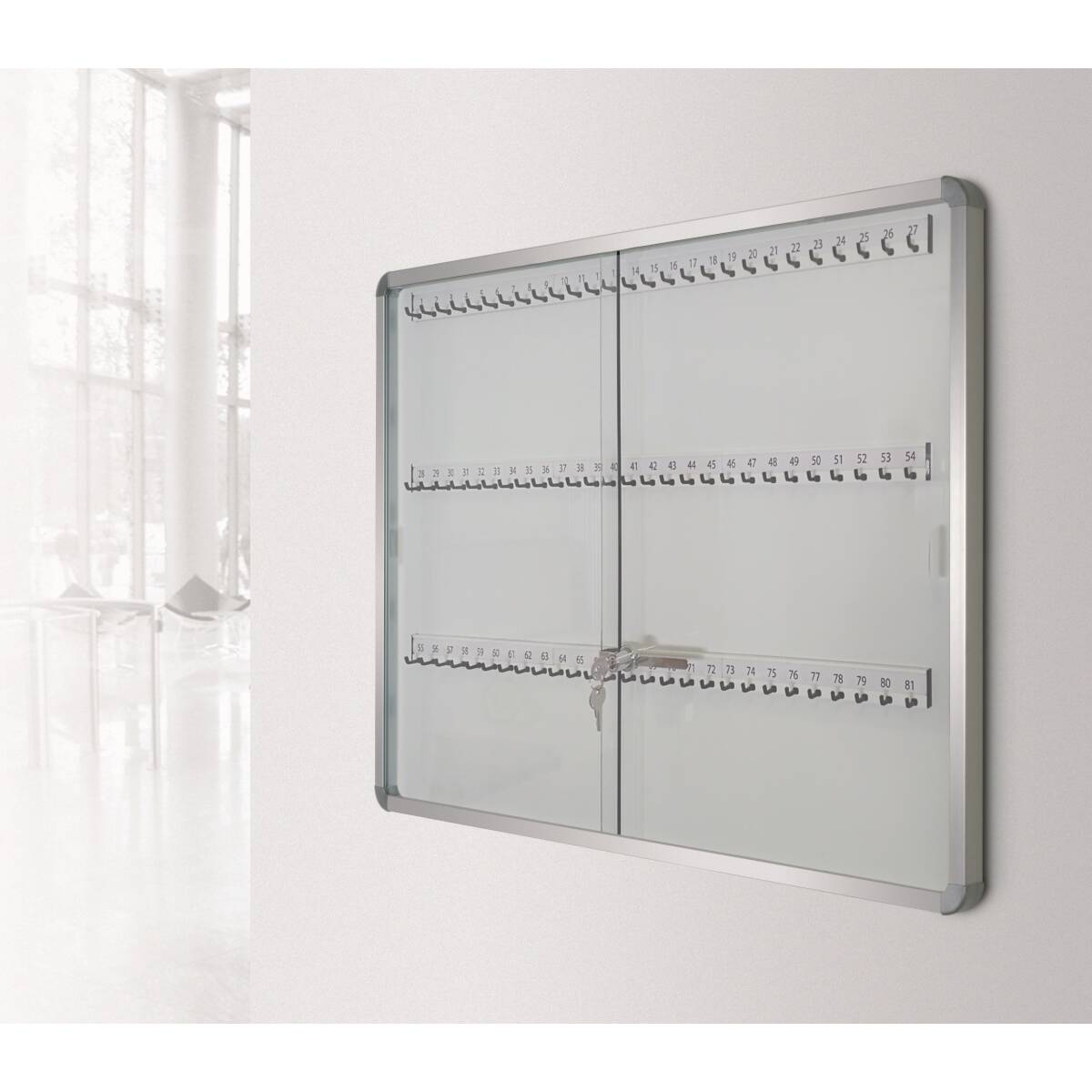 BACHECA PORTACHIAVI 81 POSTI 90X60
