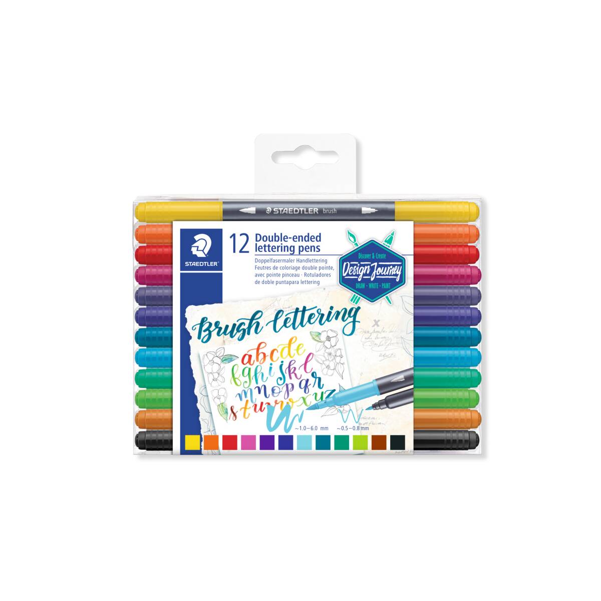 PENNARELLI BRUSH DOPPIA PUNTA STAEDTLER 12PZ.
