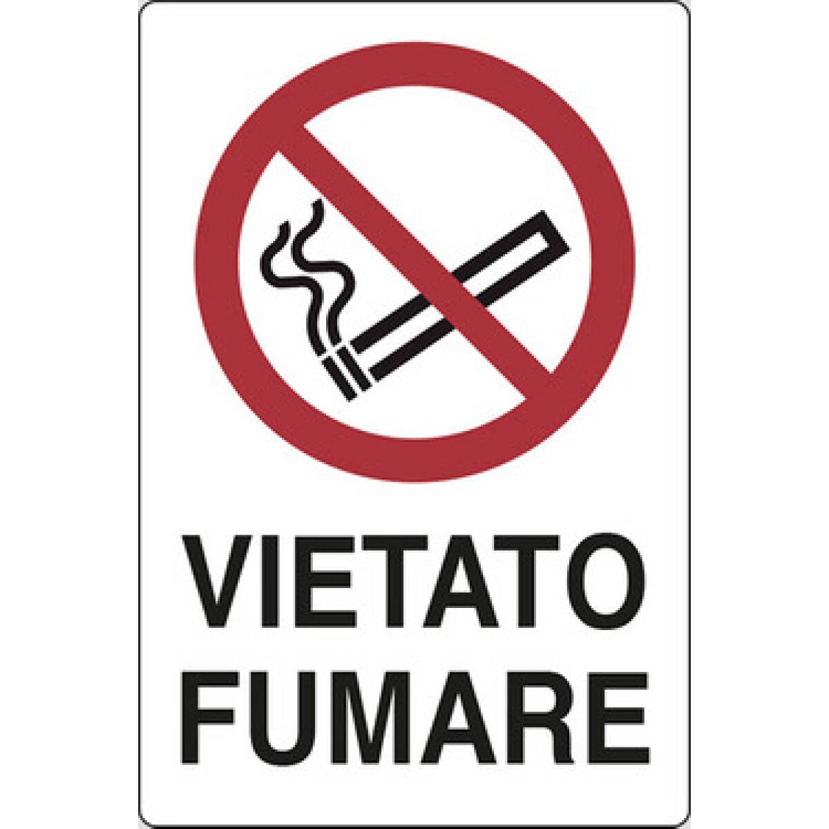 CARTELLO VIETATO FUMARE 18X12 ADESIVO