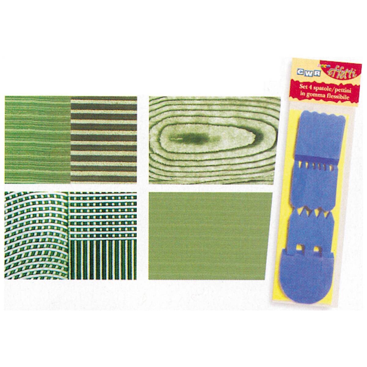 SPATOLE/PETTINI SET 4 PZ IN EVA ASSORTIT