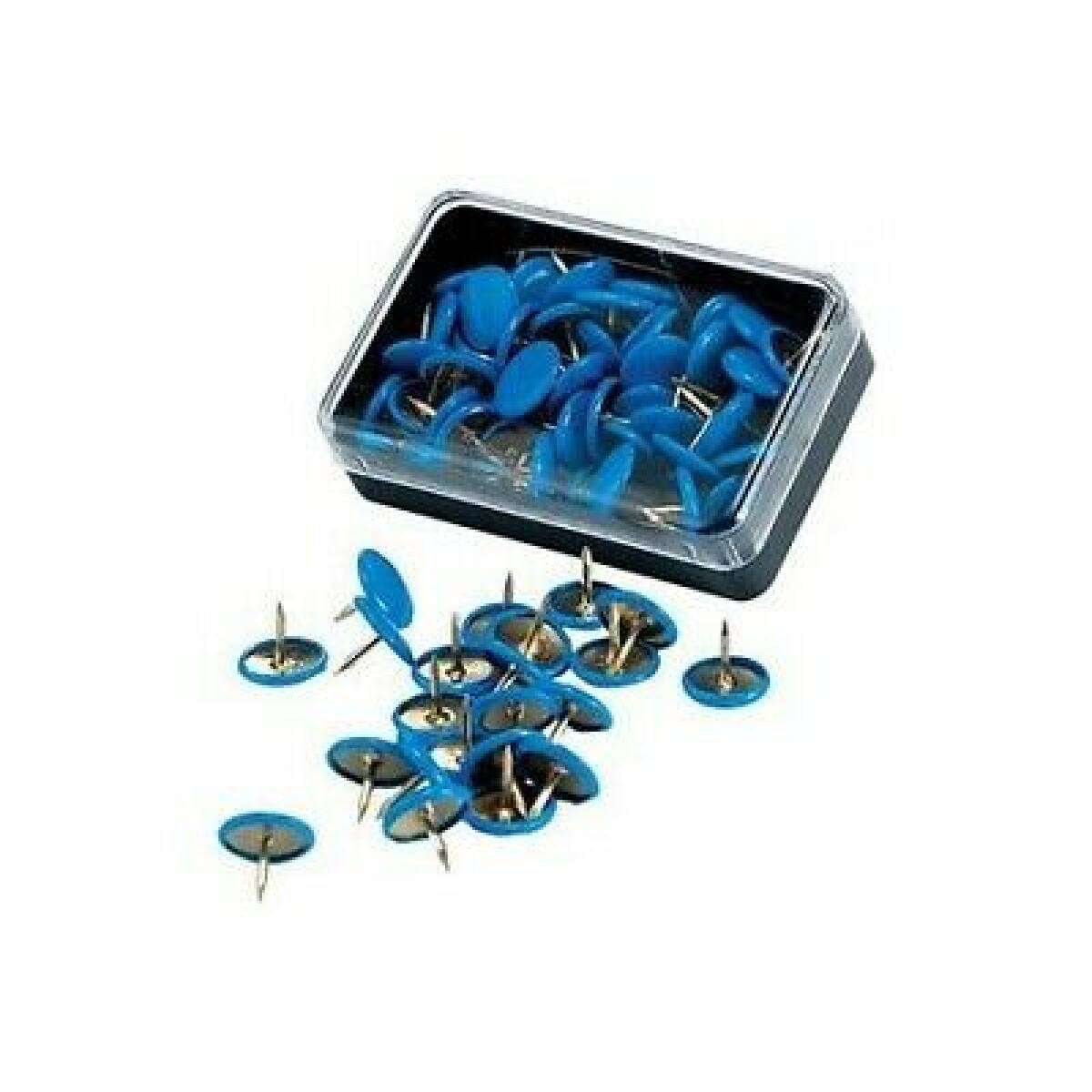 PUNTINE PLASTIFICATE BLU 50PZ.