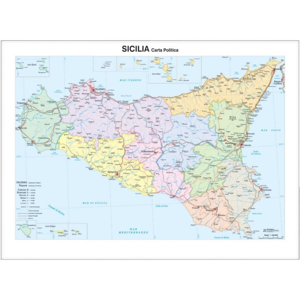 CARTINA GEOGRAFICA SICILIA
