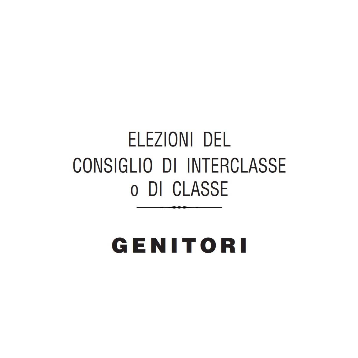 SCHEDA ELEZIONI CONS. CLASSE GENIT.