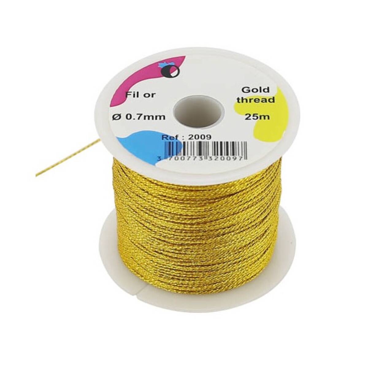CORDINO IN ROTOLO Ø 0,7mm x 25m ORO