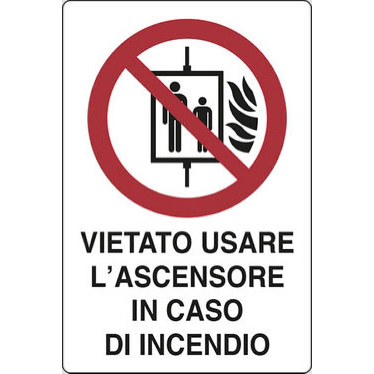 CARTELLO NON USARE ASCENS. 30X20