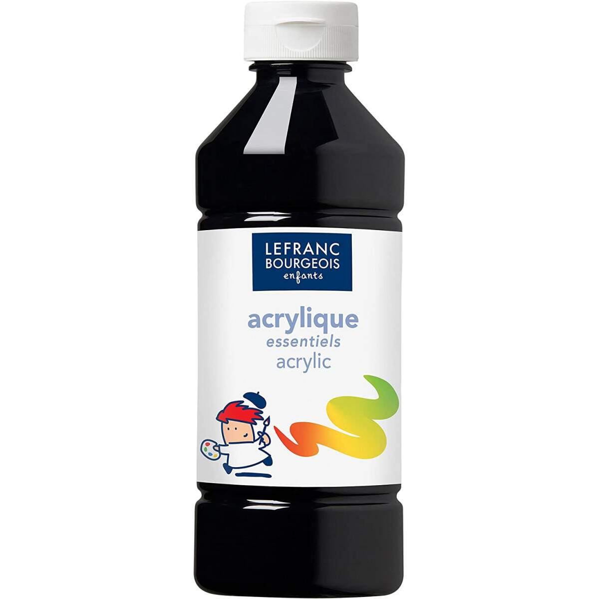 COLORE ACRILICO OPACO 500ML. NERO