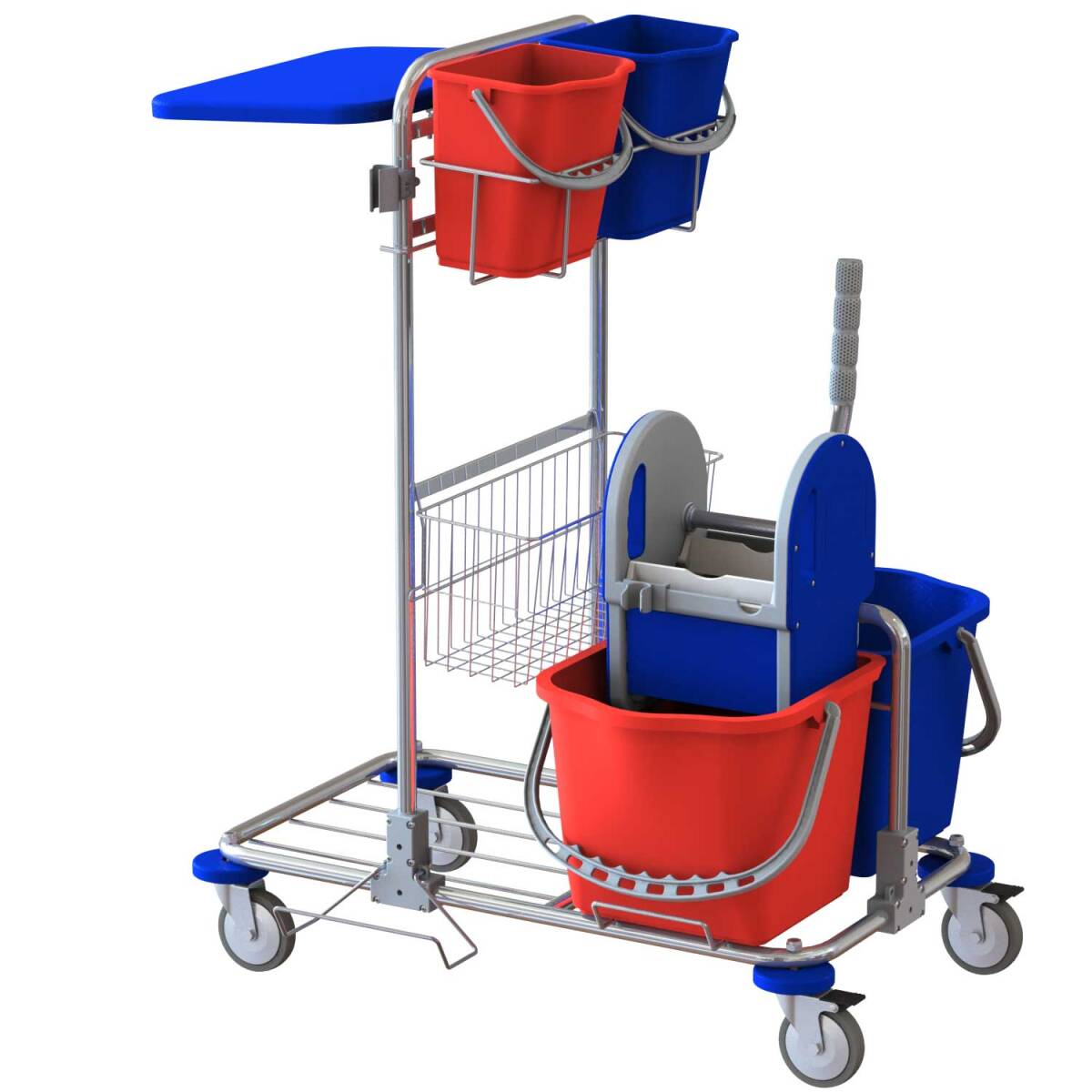CARRELLO PULIZIE FLORI 1 CROMATO