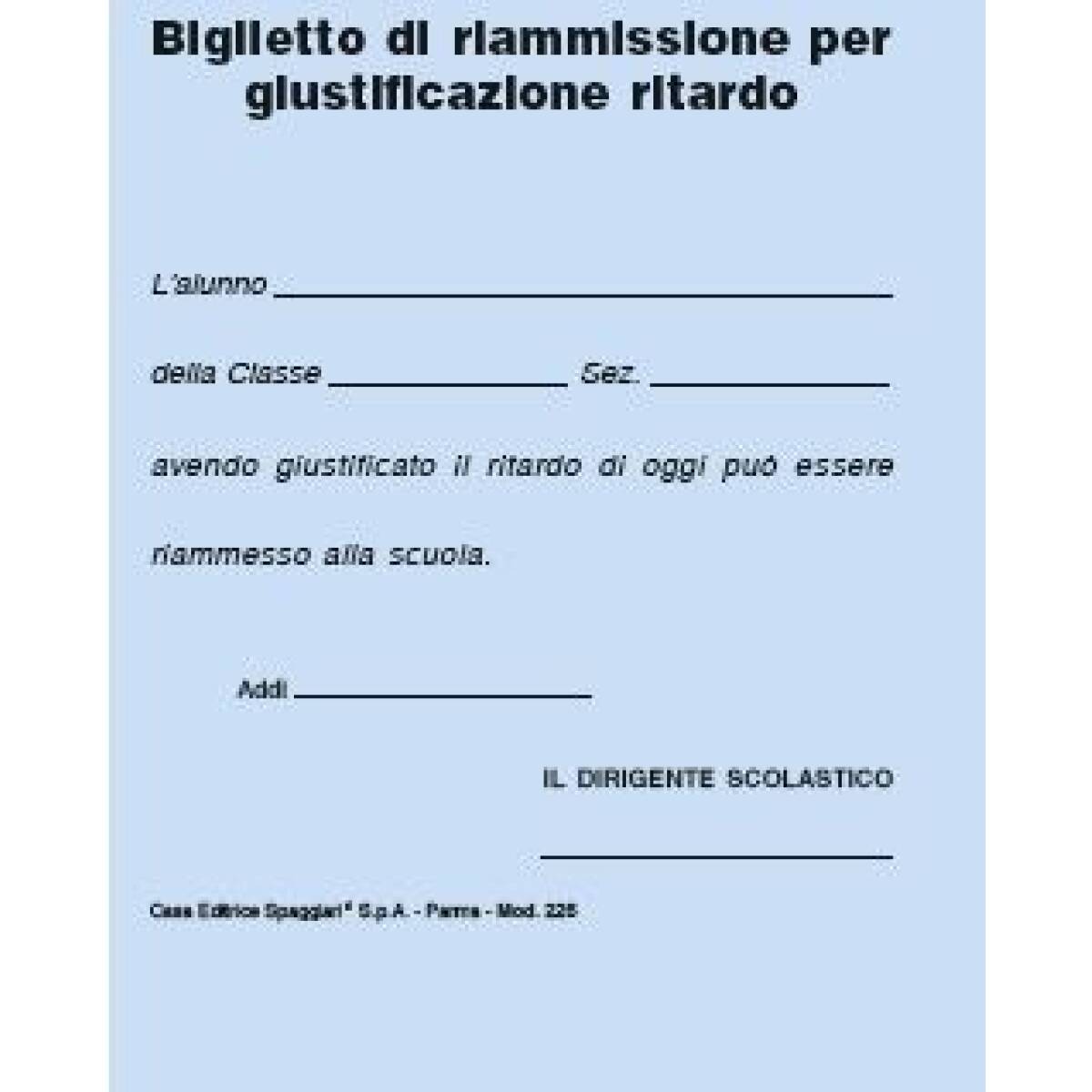BLOCCO RIAMMISSIONE RITARDI