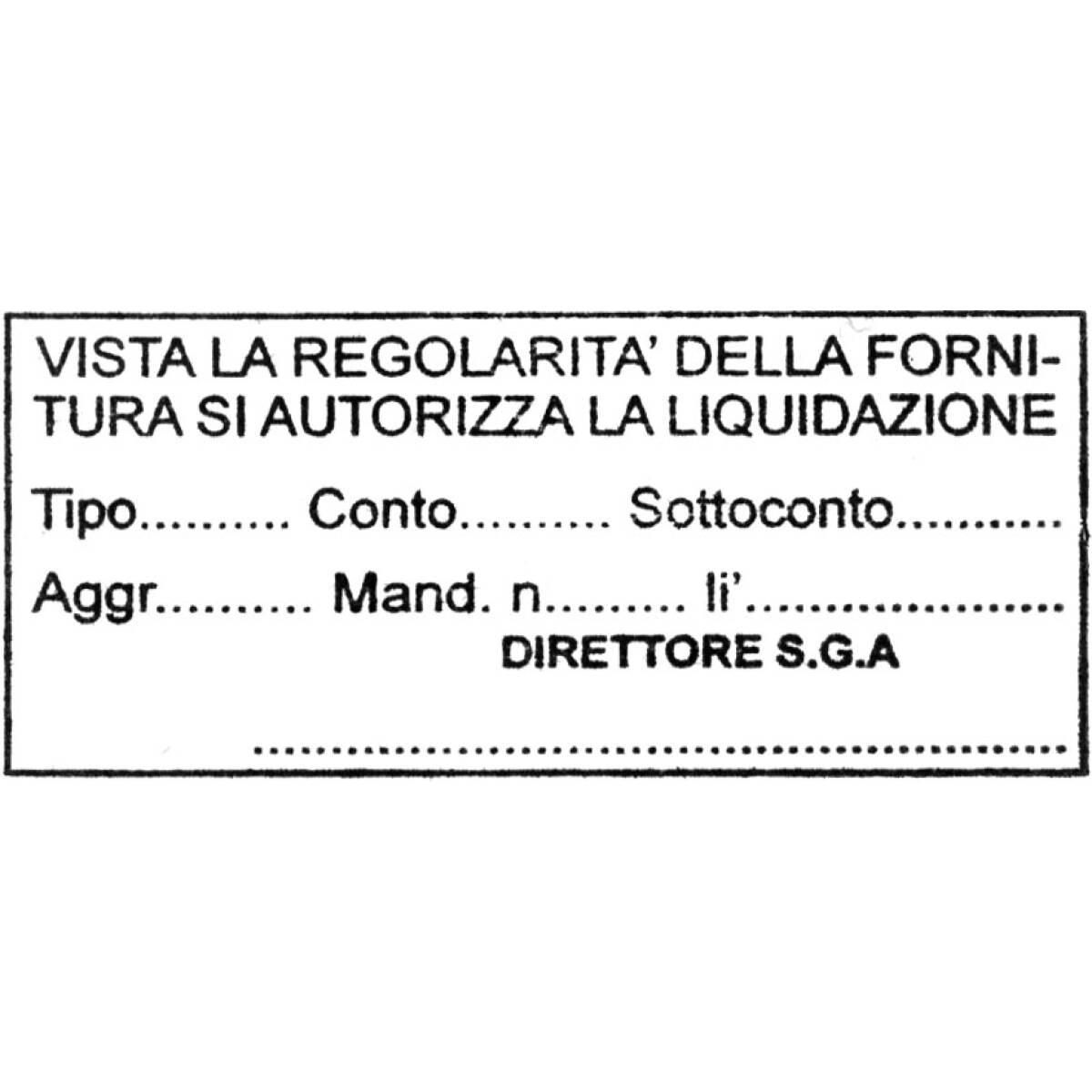 TIMBRO VISTA LE REGOLARITA
