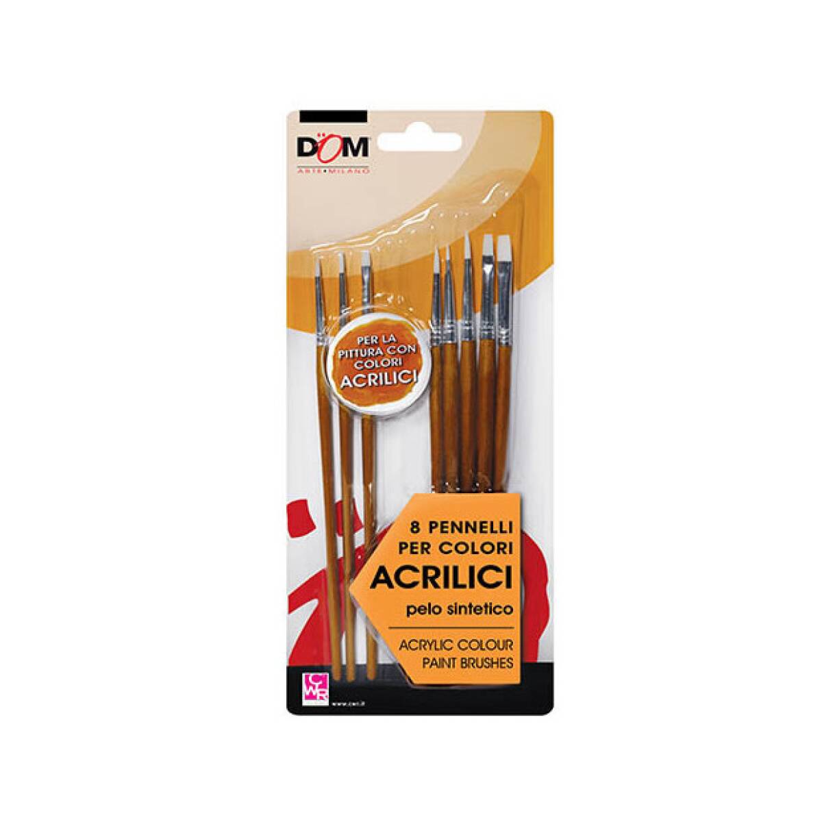 SET PENNELLI PER ACRILICO 8PZ.