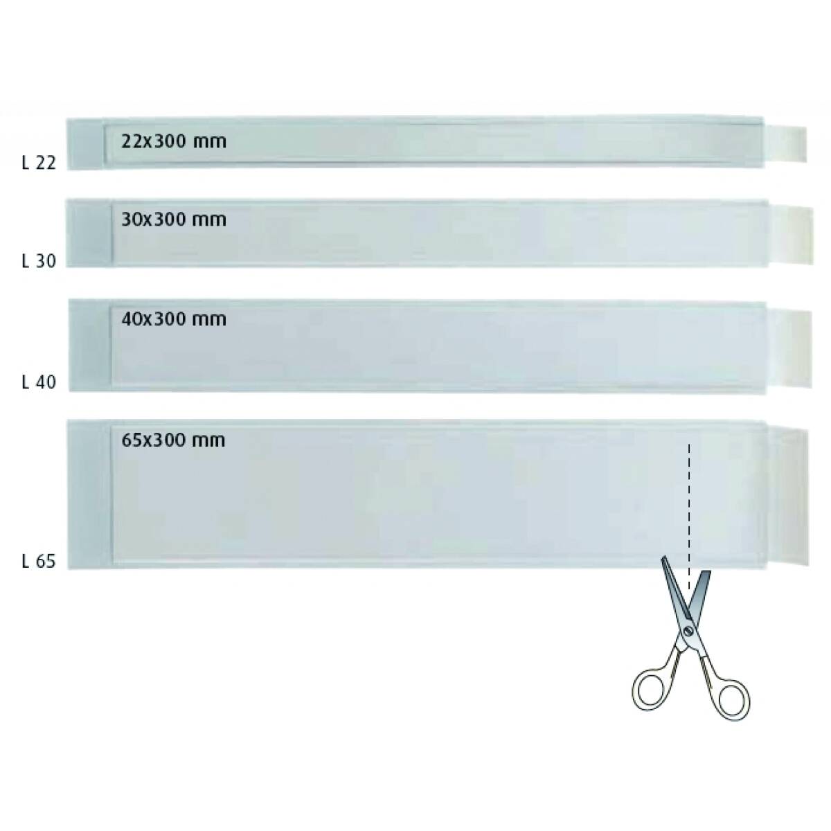 PORTAETICH IES L 30 30MM CM30 10 PZ