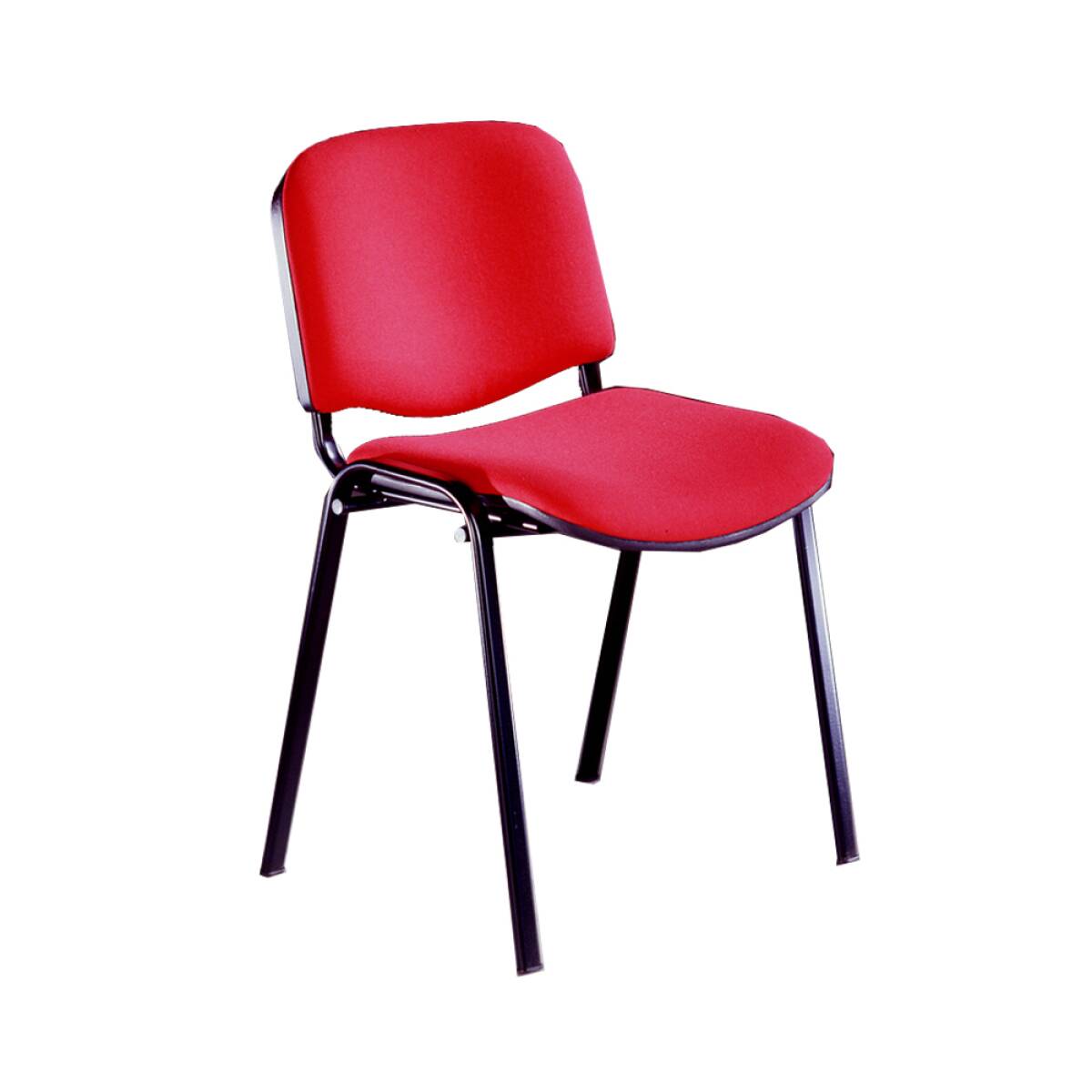 SEDIA VISITATORE TESSUTO - 4PZ. ROSSO
