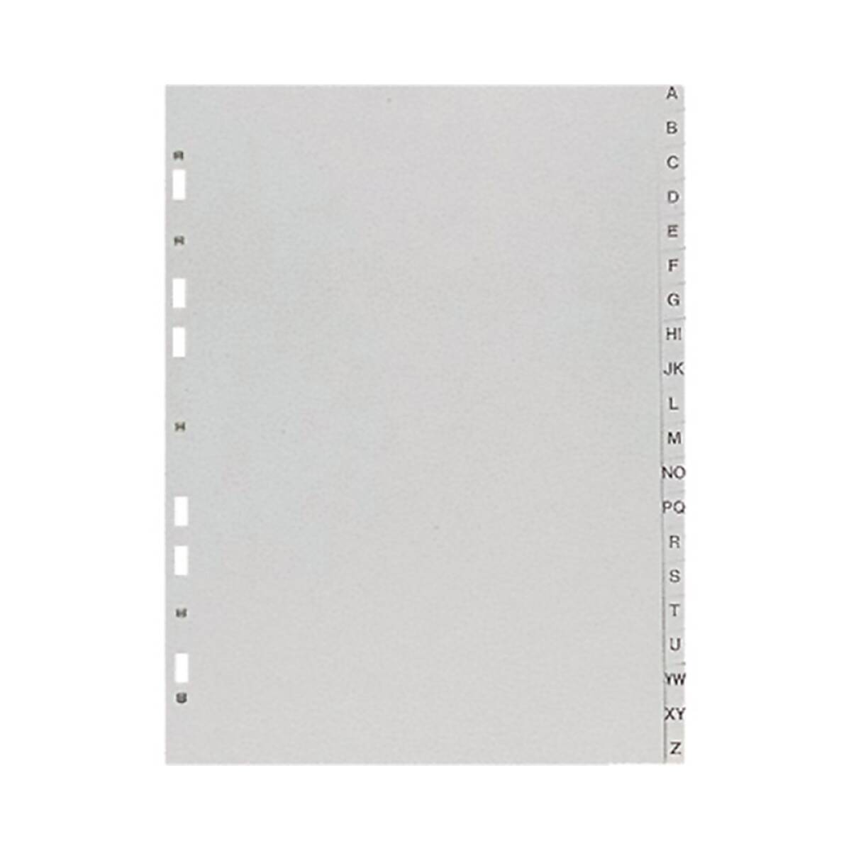 SEPAR.PVC RUBRICA ALFAB.A/Z A4
