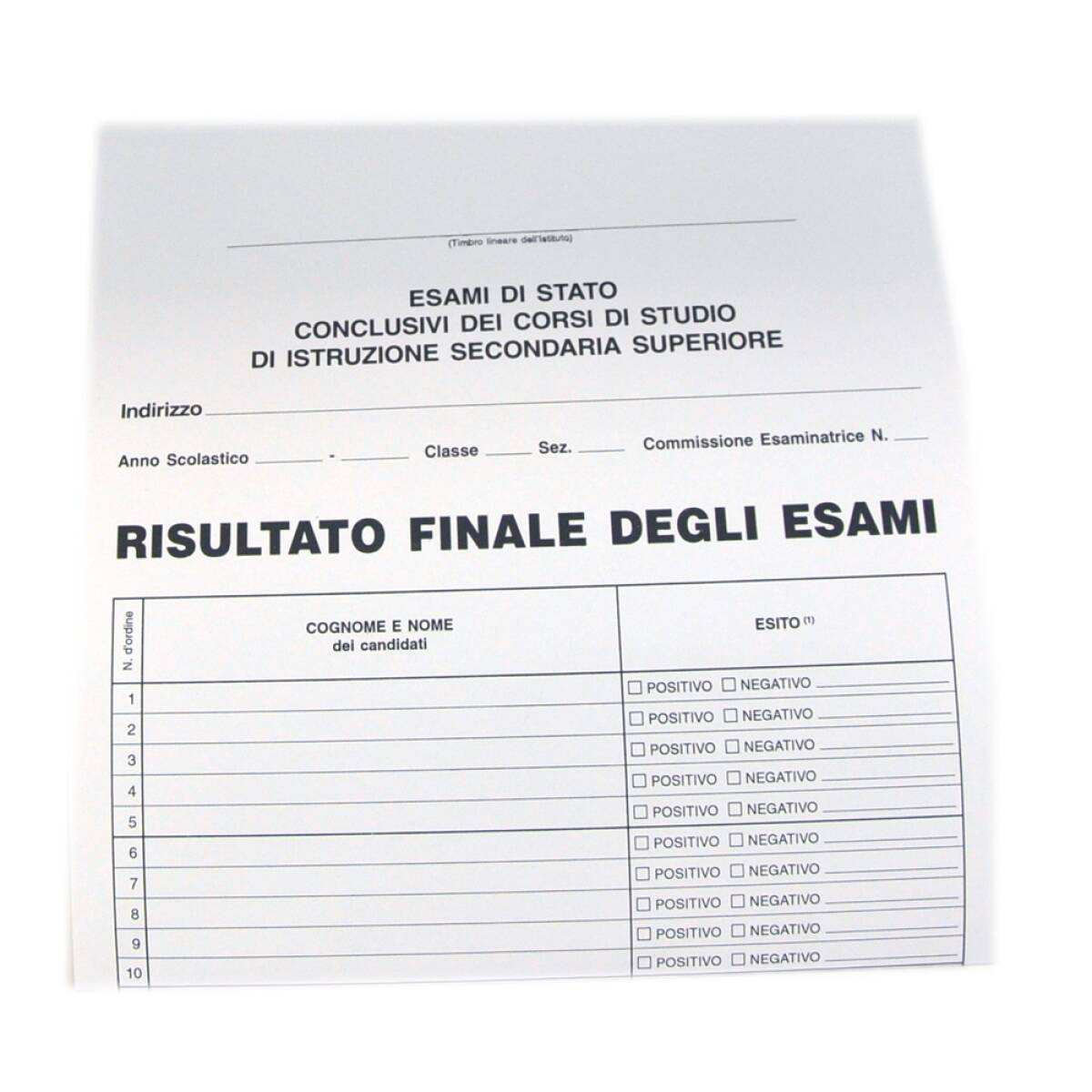 RISULTATO FINALE ESAMI