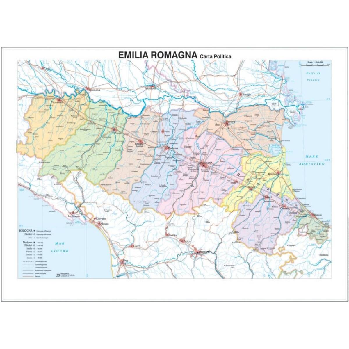 CARTINA GEOGRAFICA EMILIA ROMAGNA