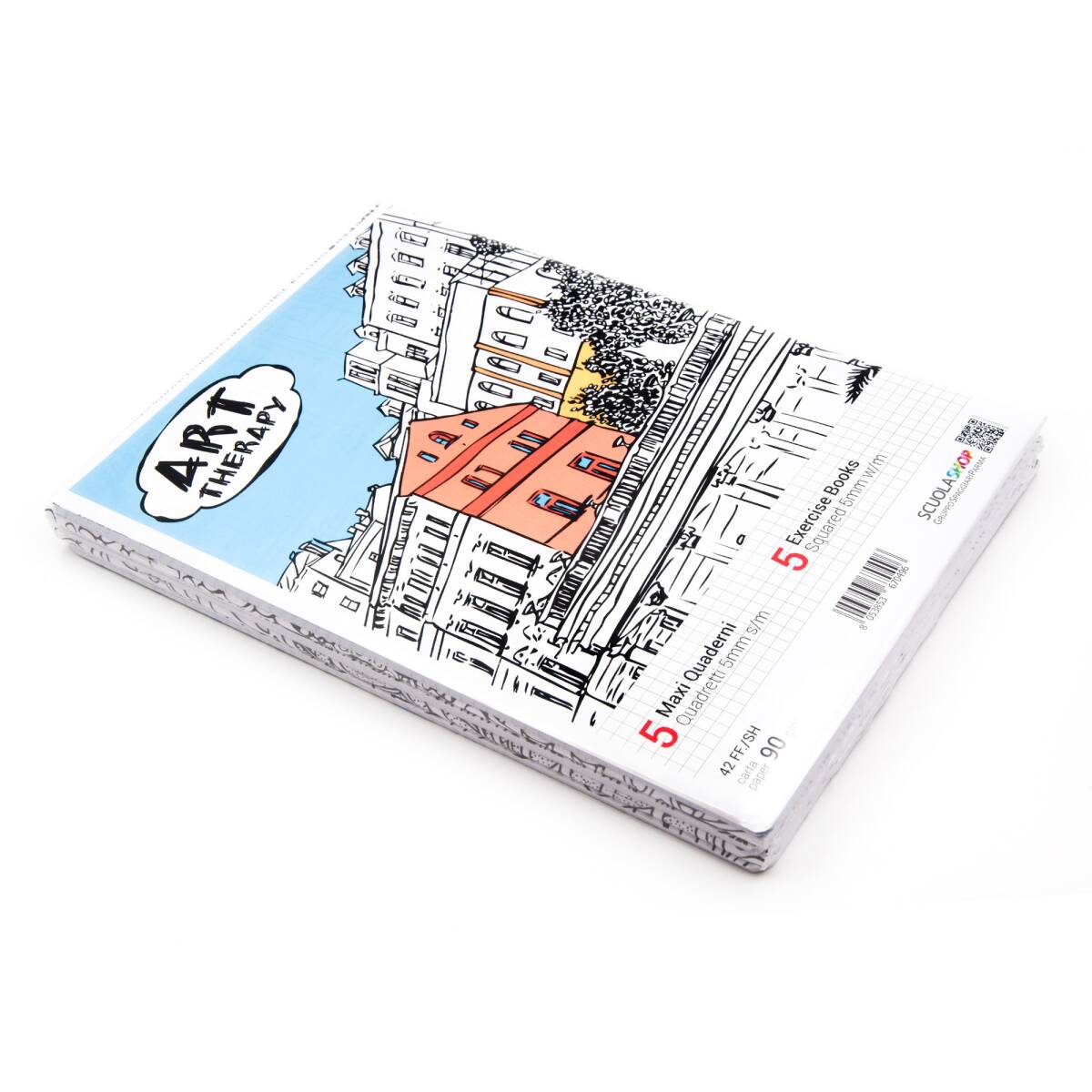 MAXI QUADERNO A4 ART THERAPY 5 PZ - Q5MM