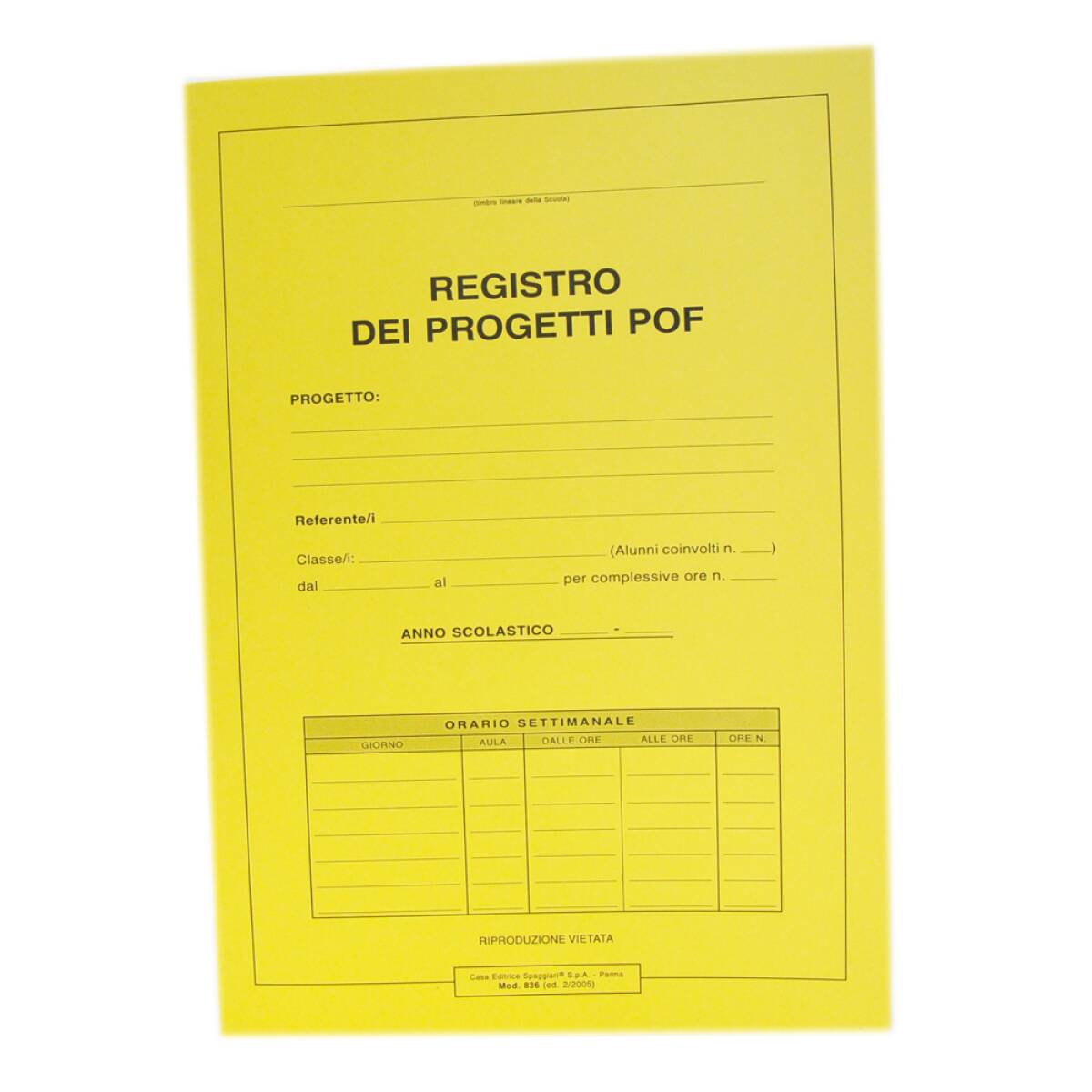 REGISTRO DEI PROGETTI POF