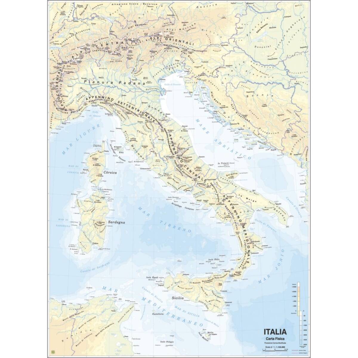 CARTINA GEOGRAFICA ITALIA
