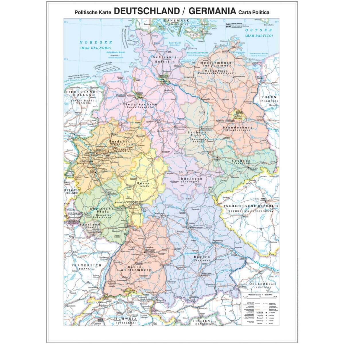 CARTINA GEOGRAFICA GERMANIA