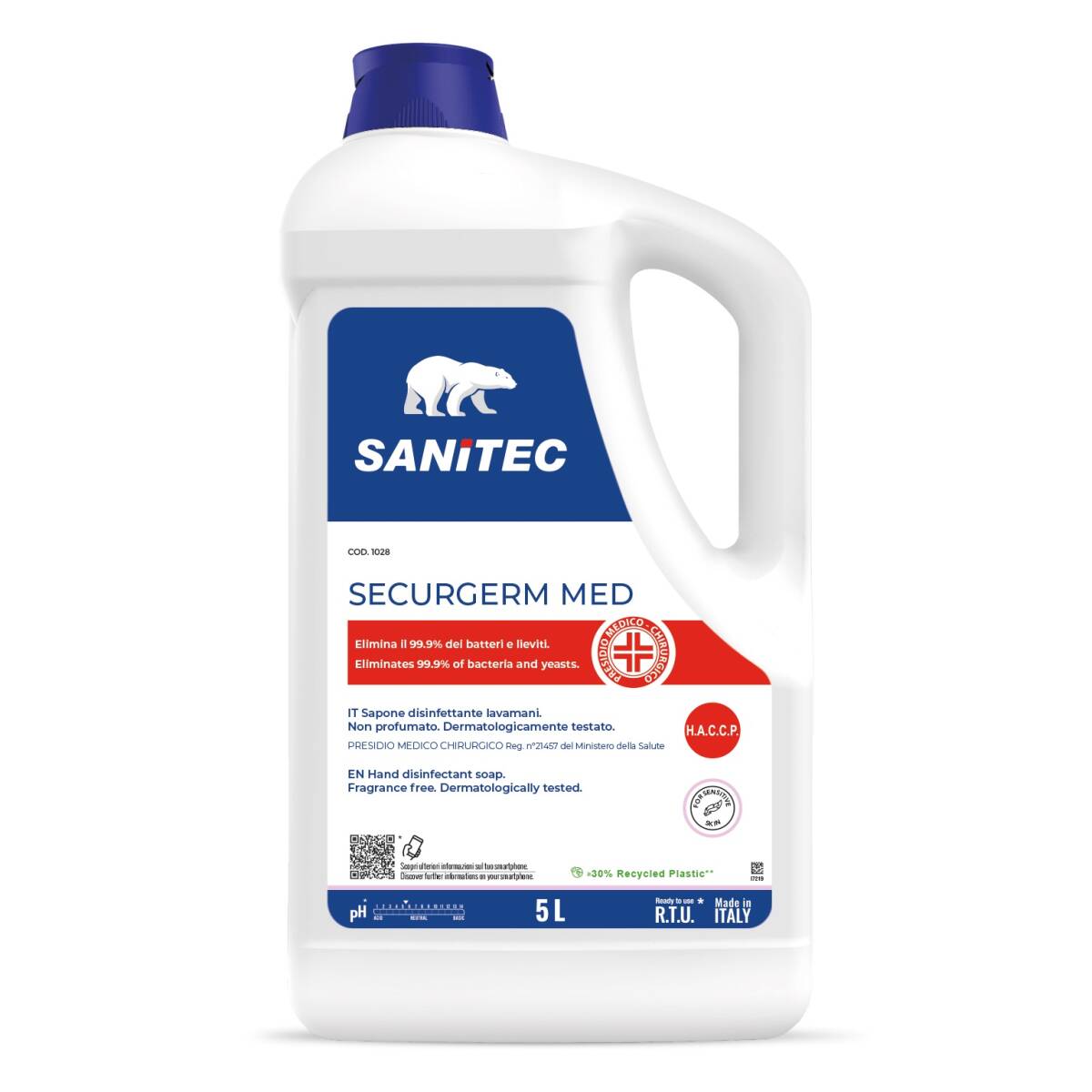 SAPONE ANTIBATTERICO SECURGERM 5l
