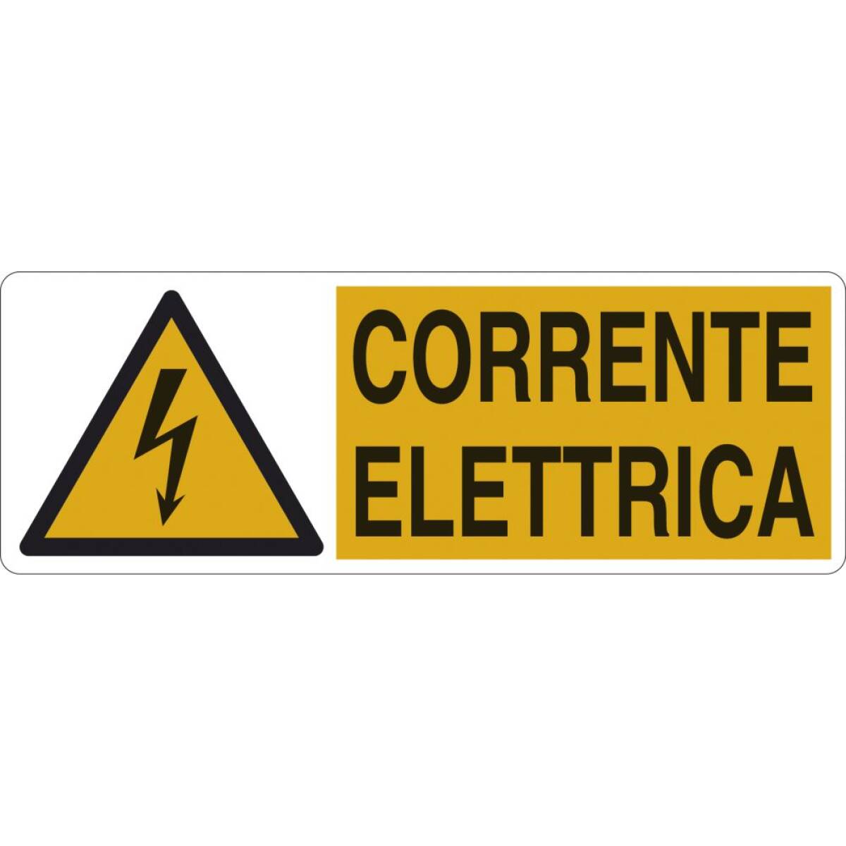 CARTELLO CORR.ELETTR. 35X12,5
