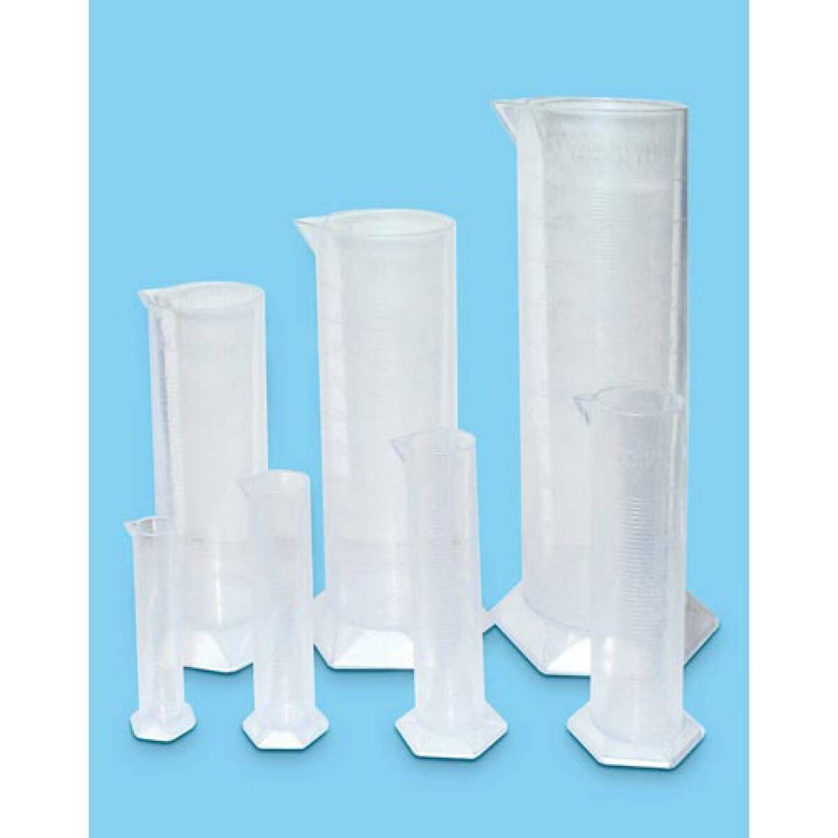 SET 7 CILINDRI GRADUATI ASS. IN PLASTICA