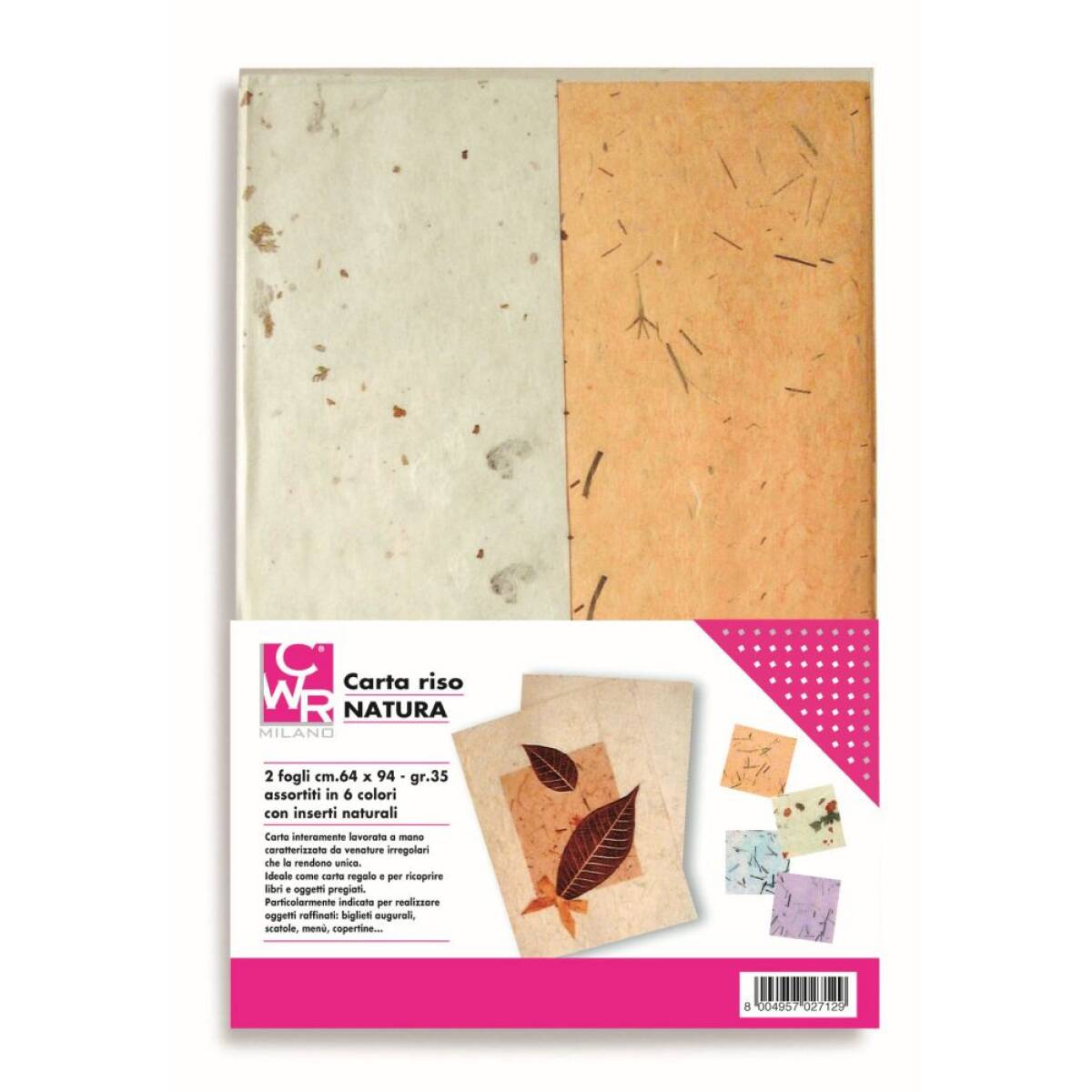CARTA RISO NATURA - 10 FG ASS.