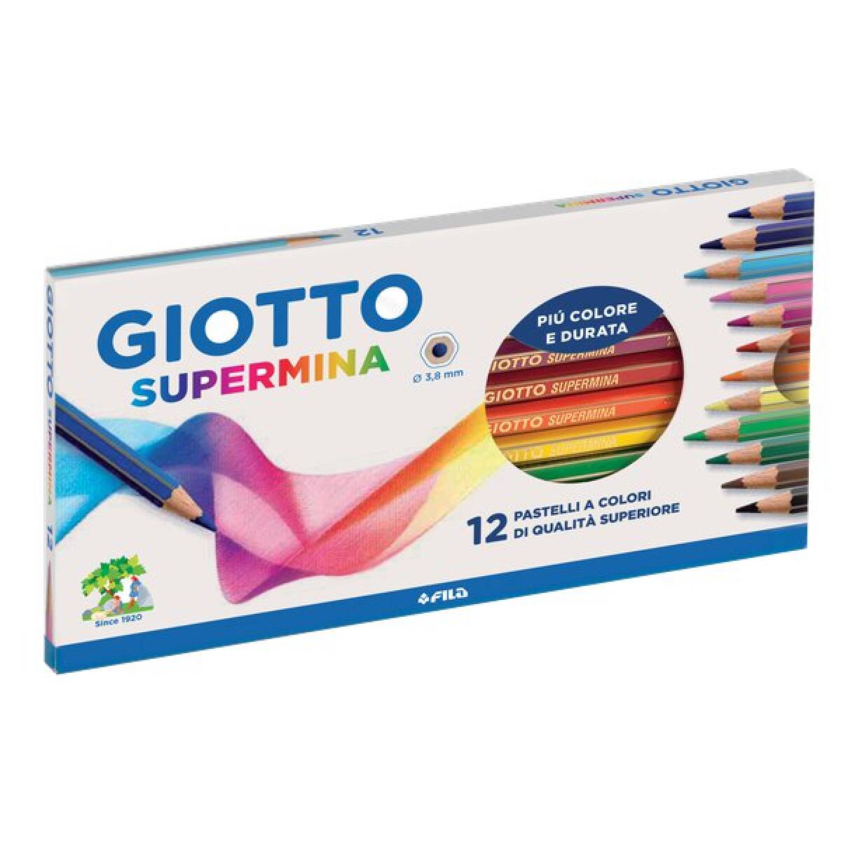 PASTELLI GIOTTO SUPERMINA  12 COL ASS