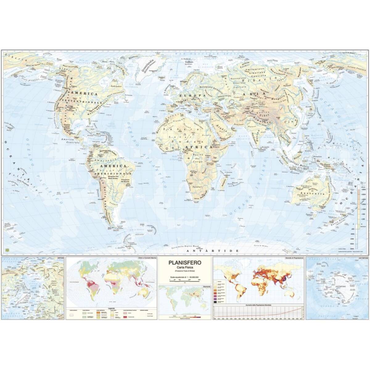 CARTINA GEOGRAFICA PLANISFERO