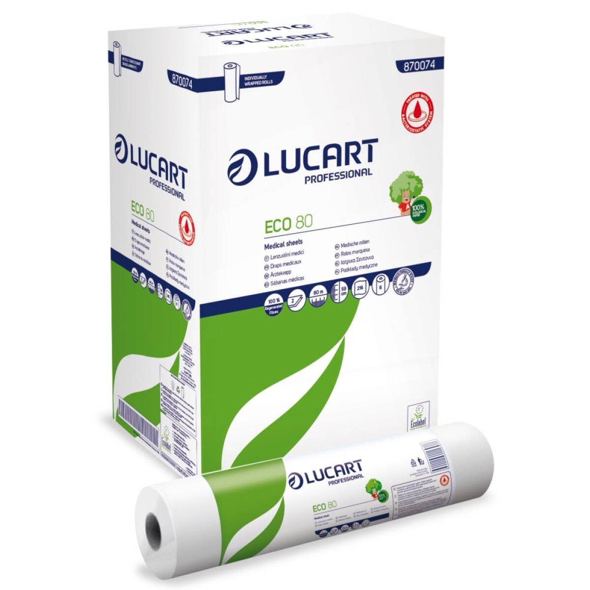LENZUOLI MEDICI 2 VELI - ROTOLO 80MT.
