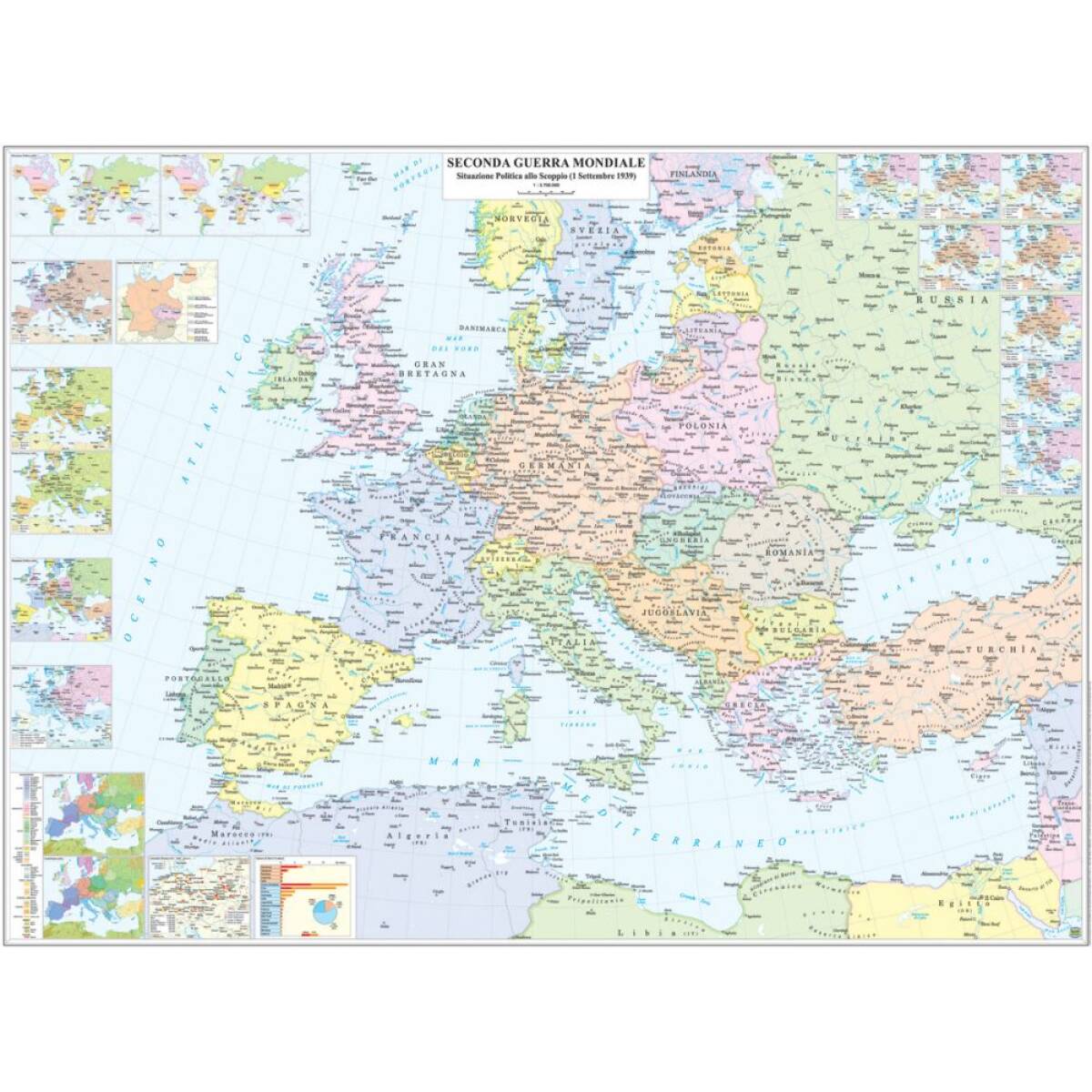 CARTA STORICA SECONDA GUERRA MONDIALE