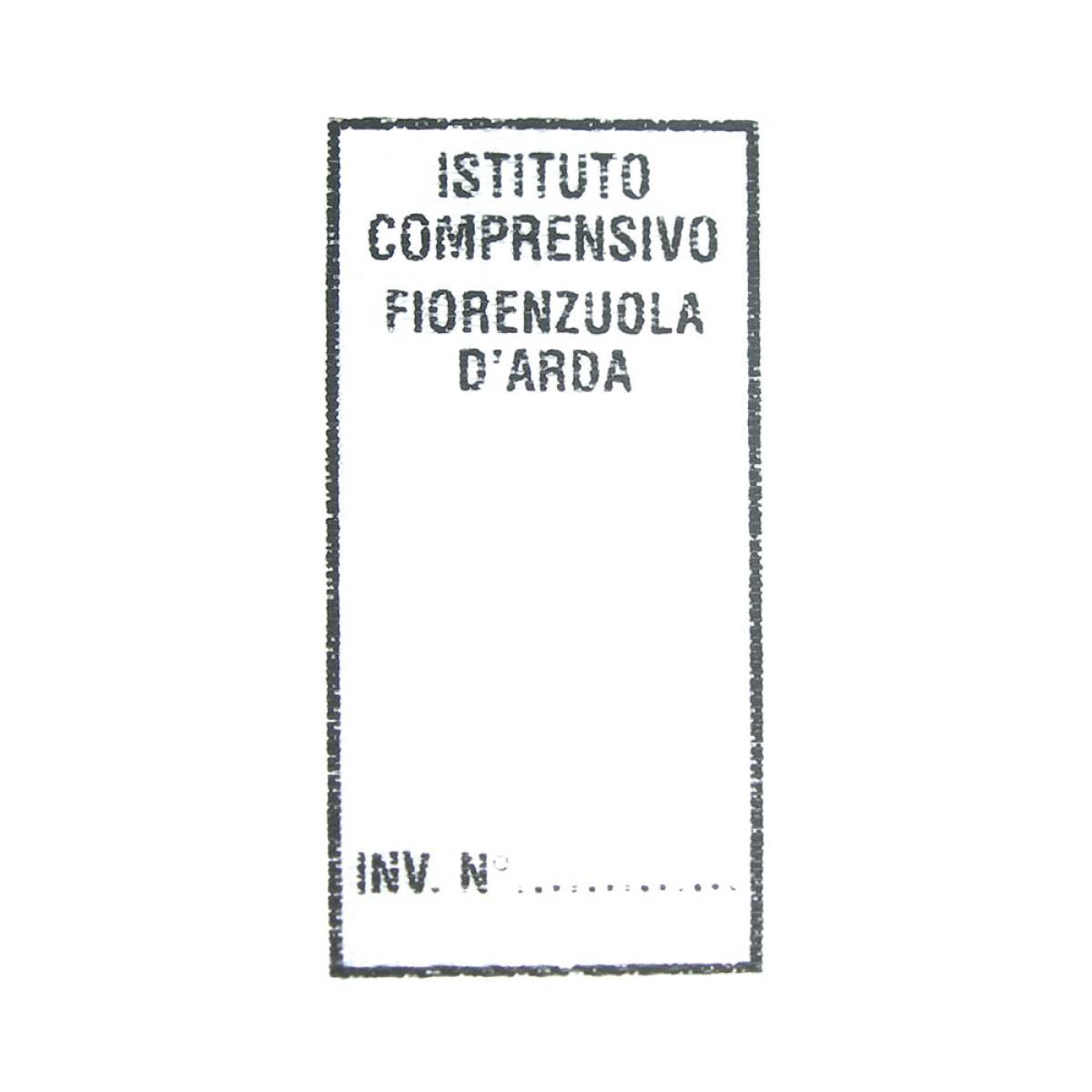 ETICHETTE INVENTARIO CM.20X40 IN RASO