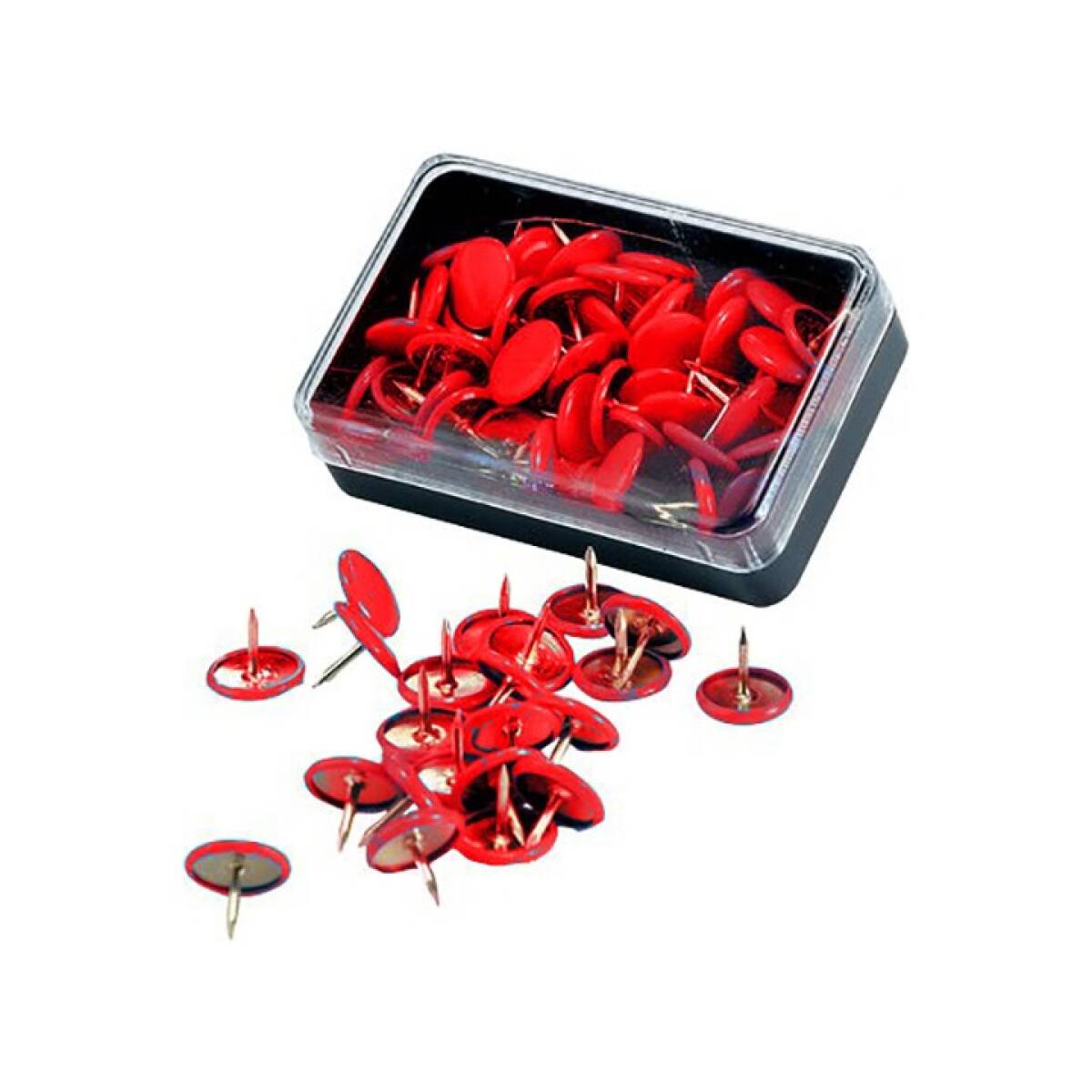 PUNTINE PLASTIFICATE ROSSO 50PZ.