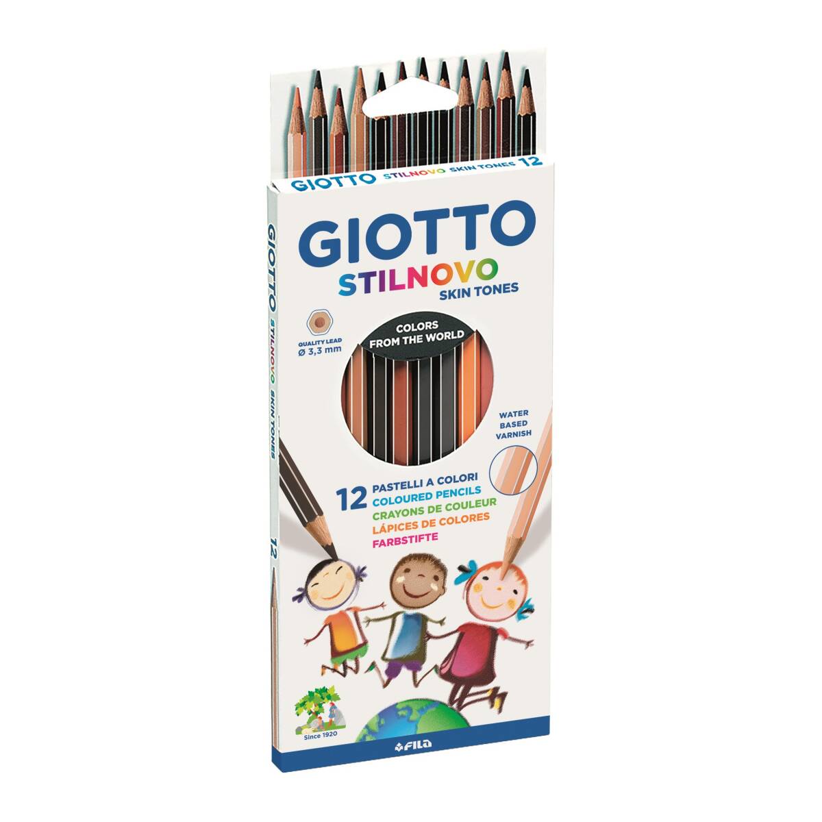 PASTELLO GIOTTO STILNOVO SKIN TONES 12 PZ.