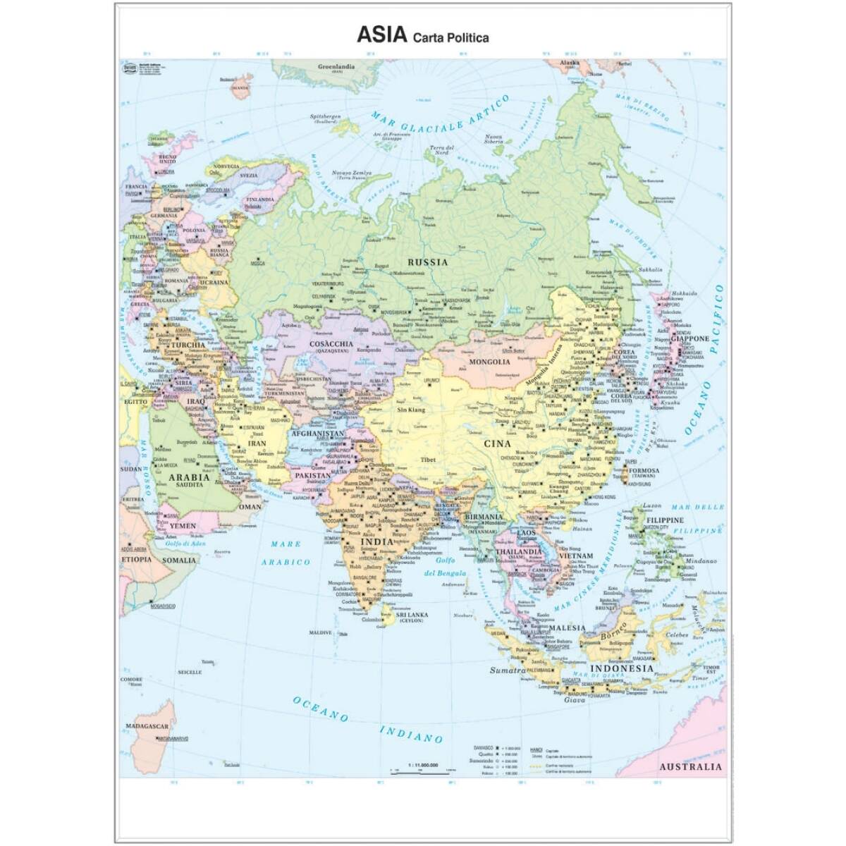 CARTINA GEOGRAFICA ASIA